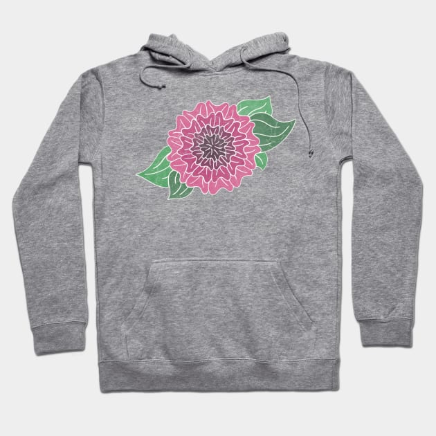 Tudor Rose Ombré Pink Hoodie by TheEmeraldOwl_byKaitlyn